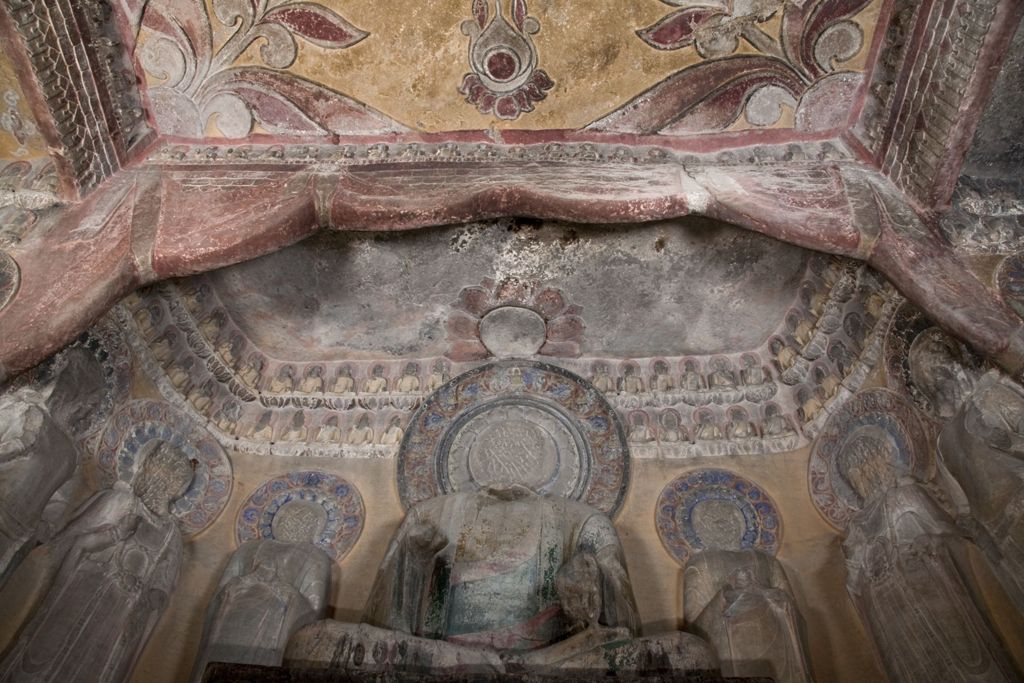 Miniature of Northern Xiangtangshan, South Cave, upper level and lotus ceiling