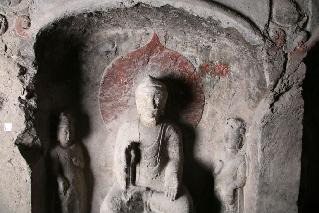 Miniature of Southern Xiangtangshan, Cave 1, interior, left side