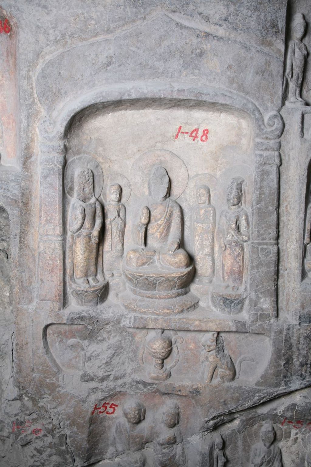 Miniature of Southern Xiangtangshan, Cave 1, interior, right side