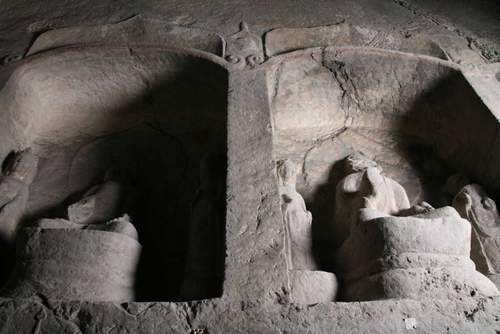 Miniature of Southern Xiangtangshan, Cave 1, interior, right side