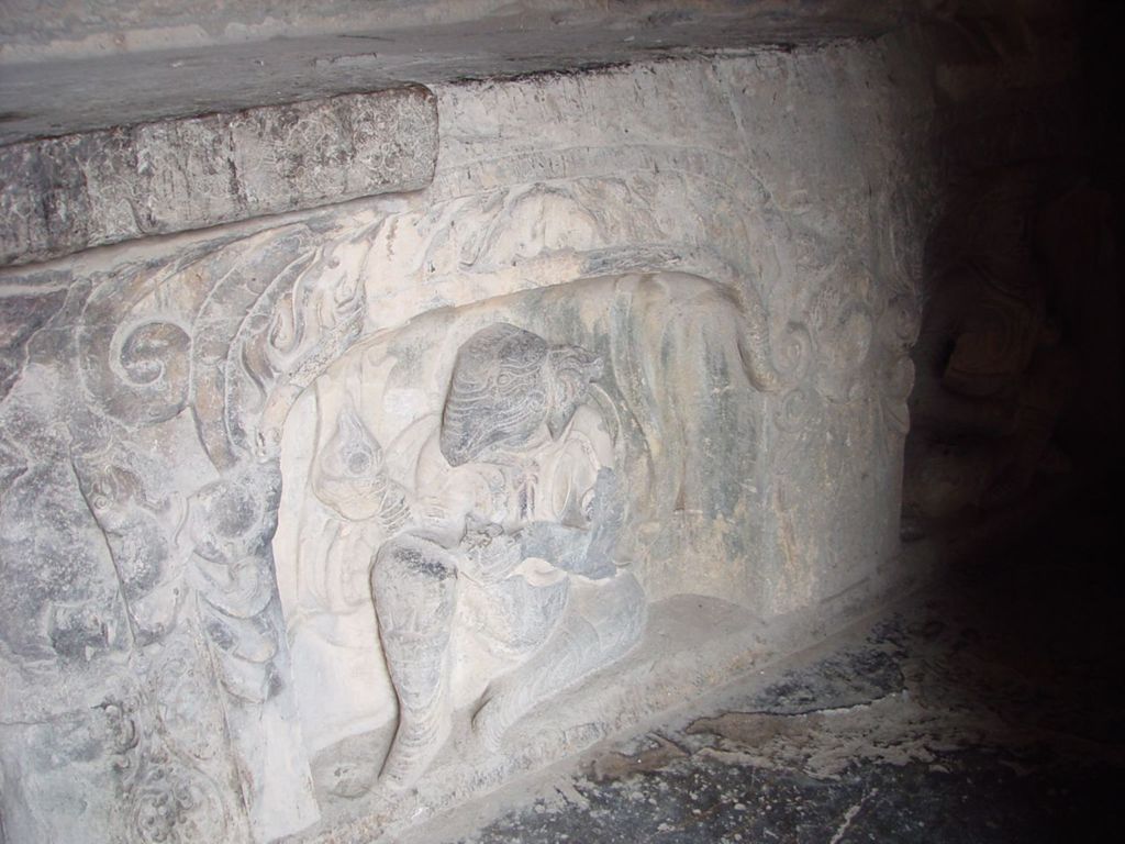 Miniature of Northern Xiangtangshan, North Cave, altar base, front