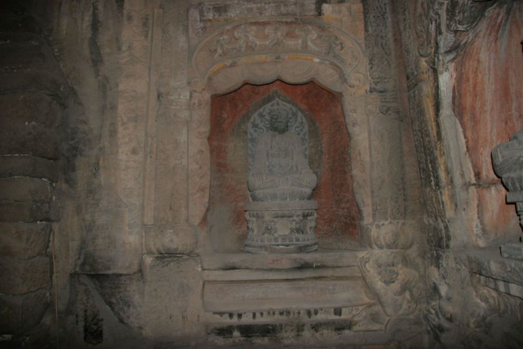 Miniature of Northern Xiangtangshan, North Cave, stupa-form niches