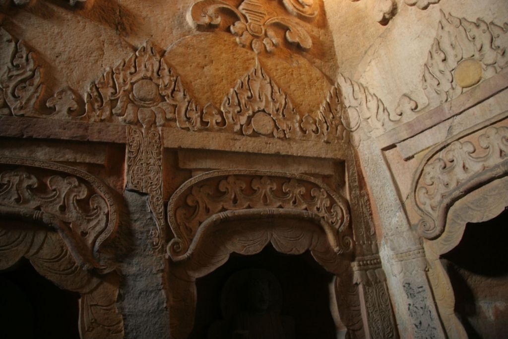 Miniature of Northern Xiangtangshan, North Cave, stupa-form niches