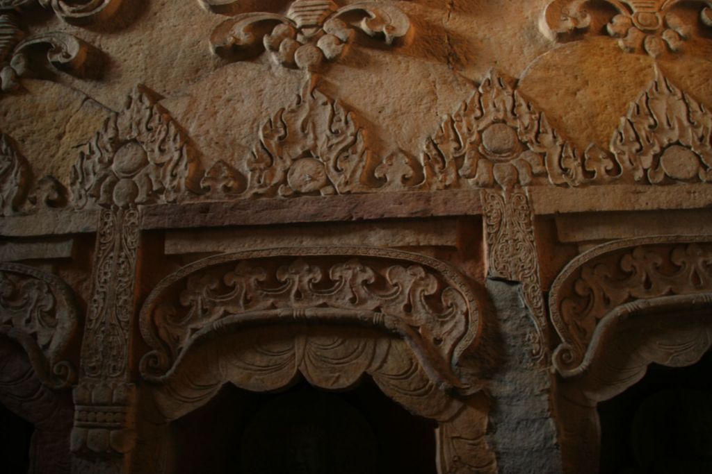 Miniature of Northern Xiangtangshan, North Cave, stupa-form niches