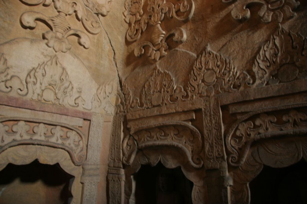 Miniature of Northern Xiangtangshan, North Cave, stupa-form niches