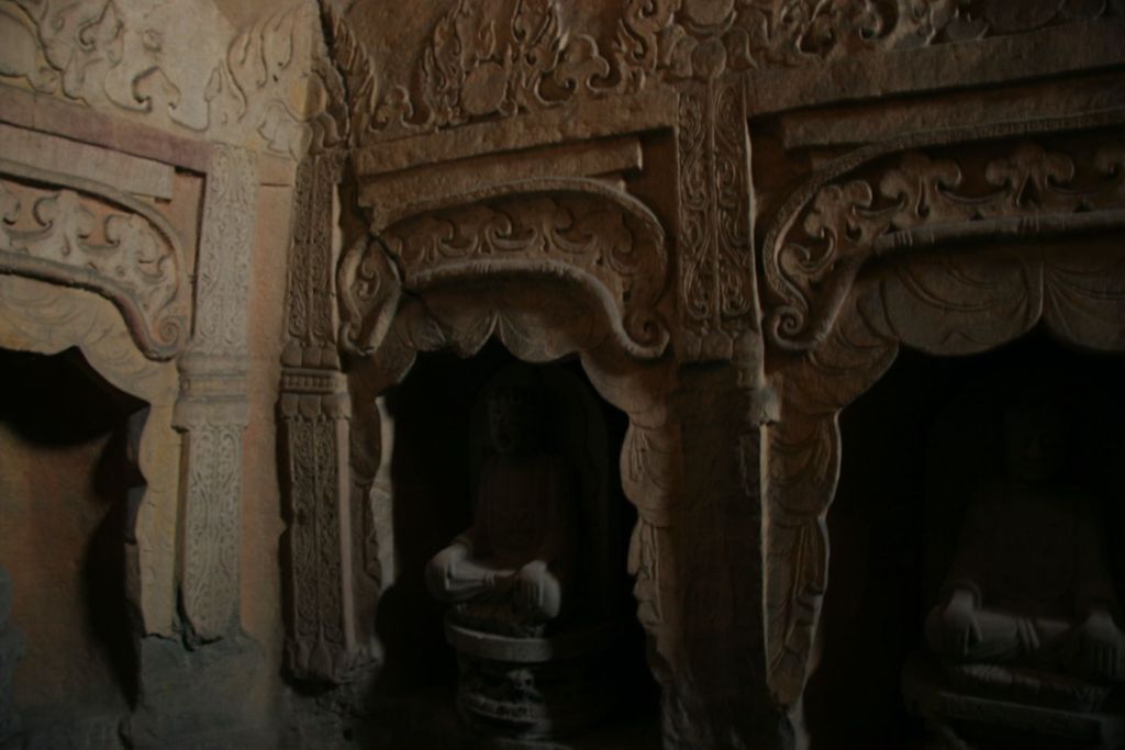 Miniature of Northern Xiangtangshan, North Cave, stupa-form niches
