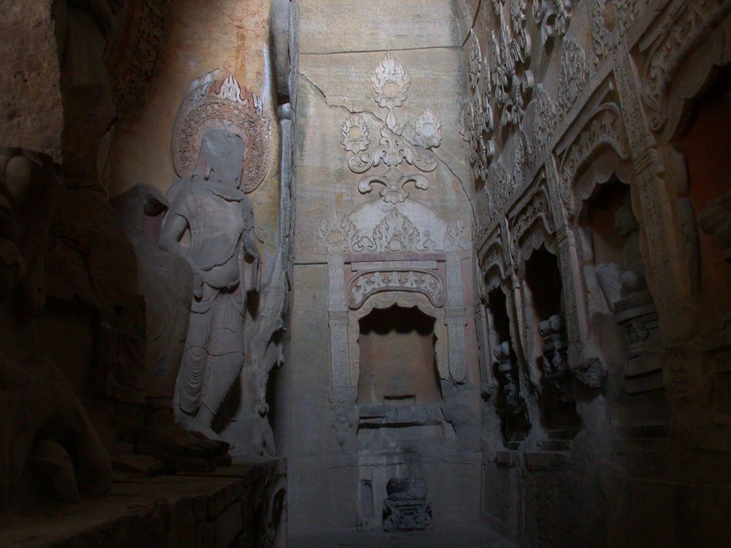 Miniature of Northern Xiangtangshan, North Cave, stupa-form niches