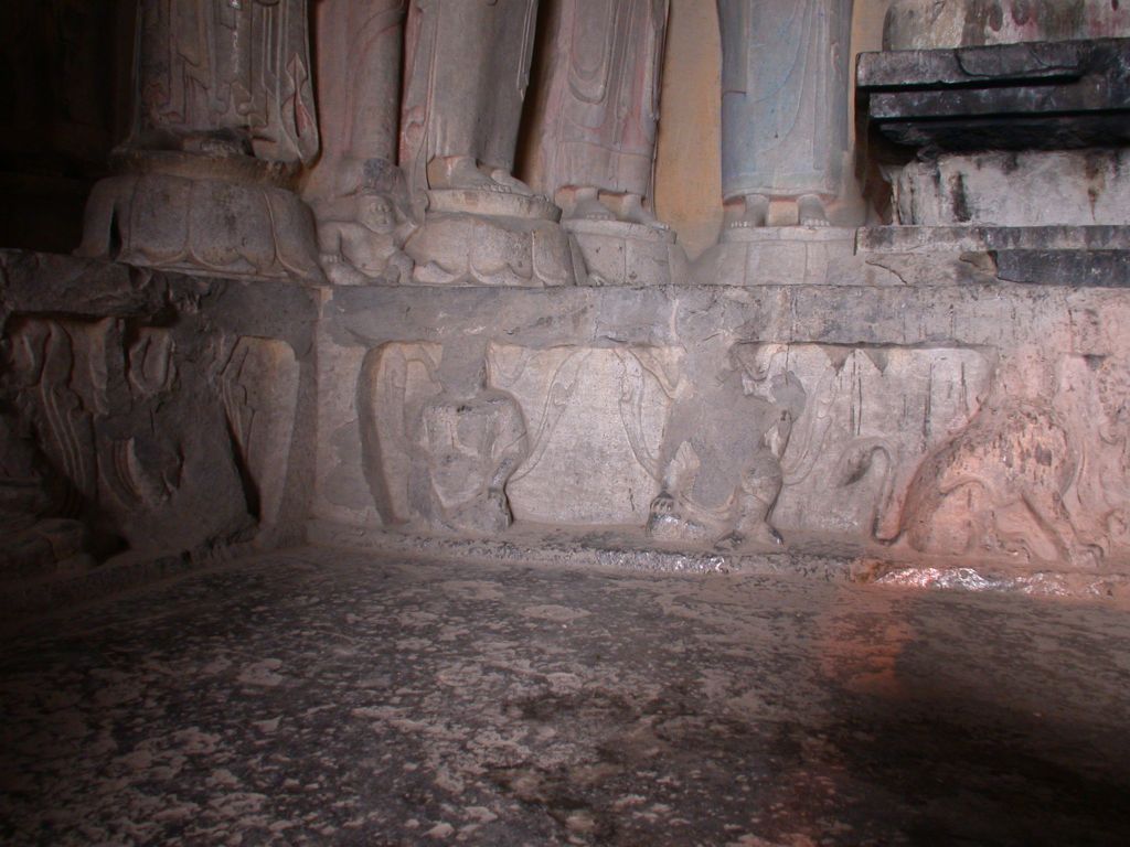 Miniature of Northern Xiangtangshan, South Cave, east wall, north side, altar base