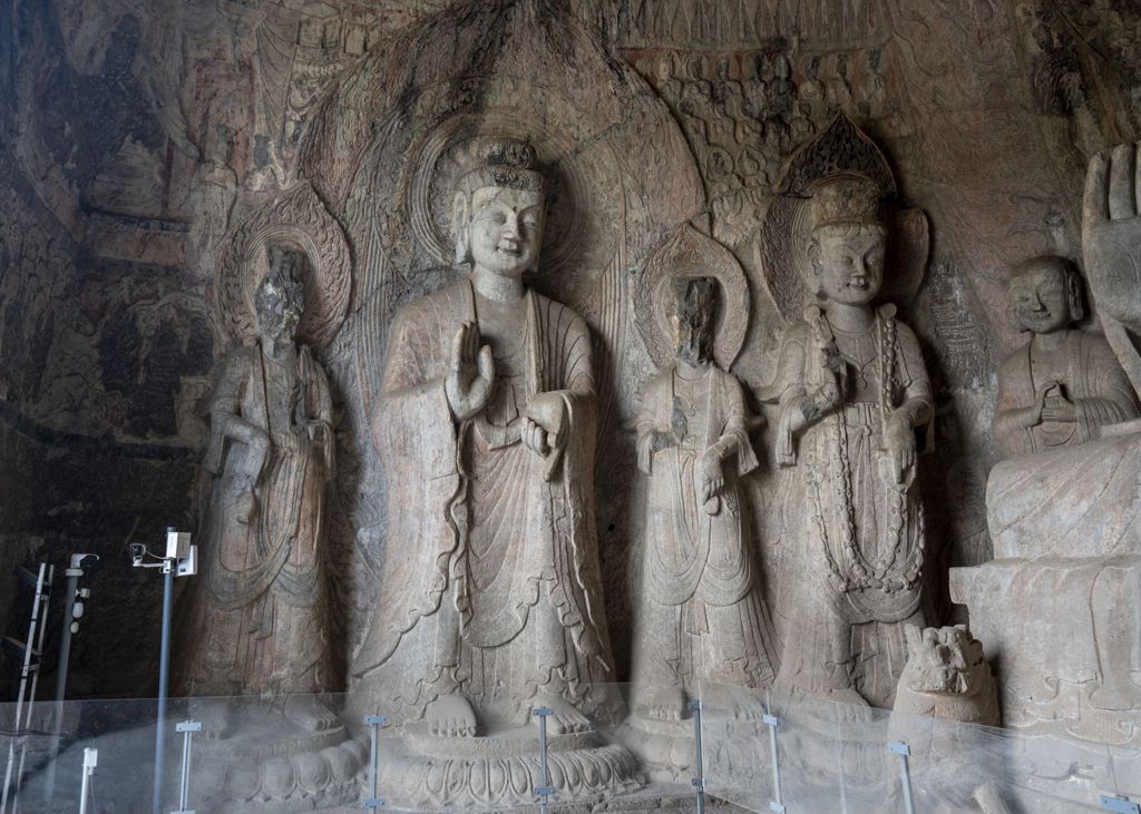 Miniature of Longmen Binyang Central Cave, south wall