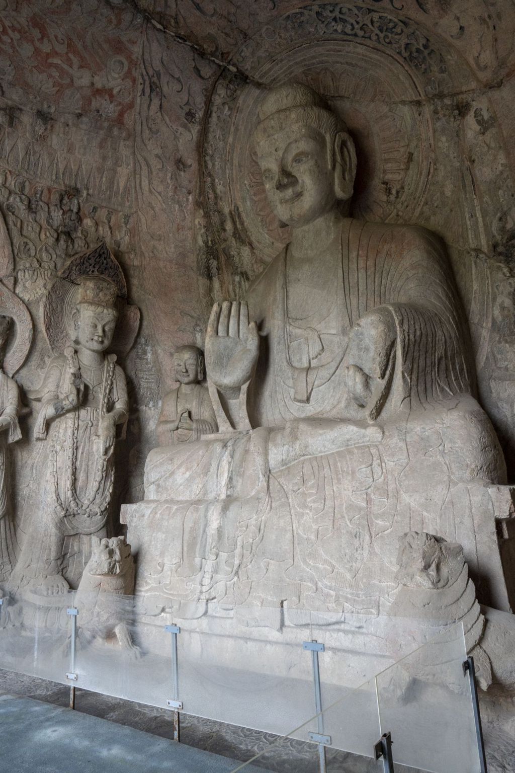 Miniature of Longmen Binyang Central Cave, central Buddha