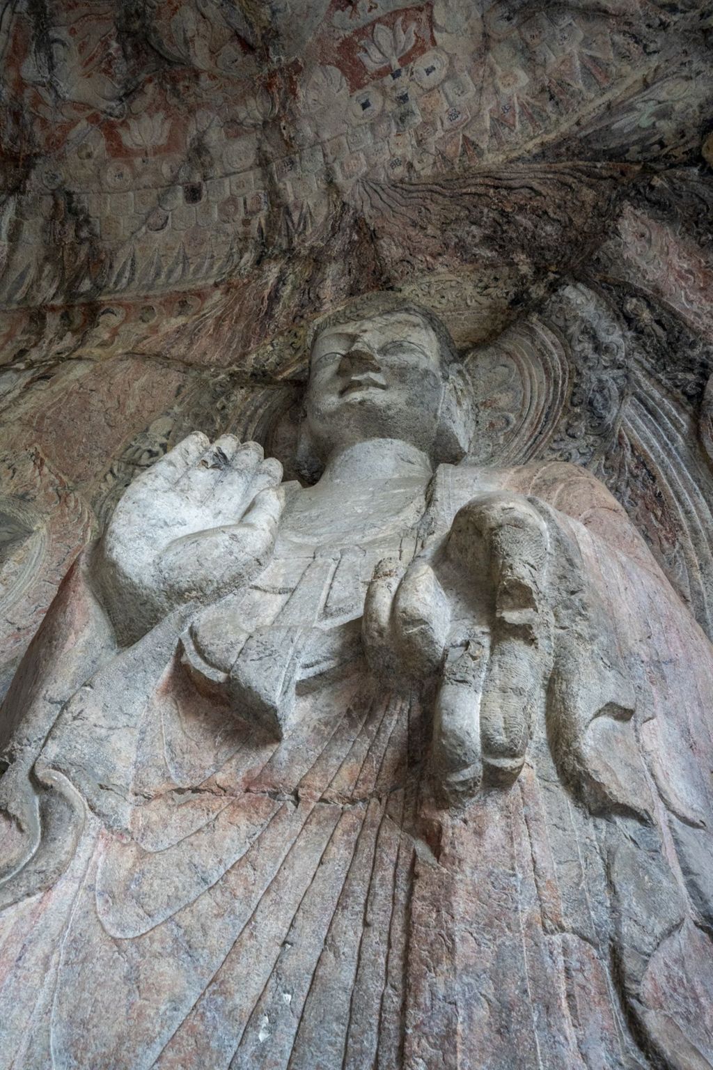 Miniature of Longmen Binyang Central Cave, north wall bodhisattva