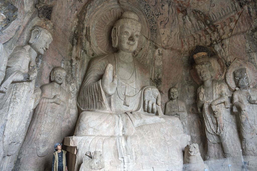 Miniature of Longmen Binyang Central Cave, west wall