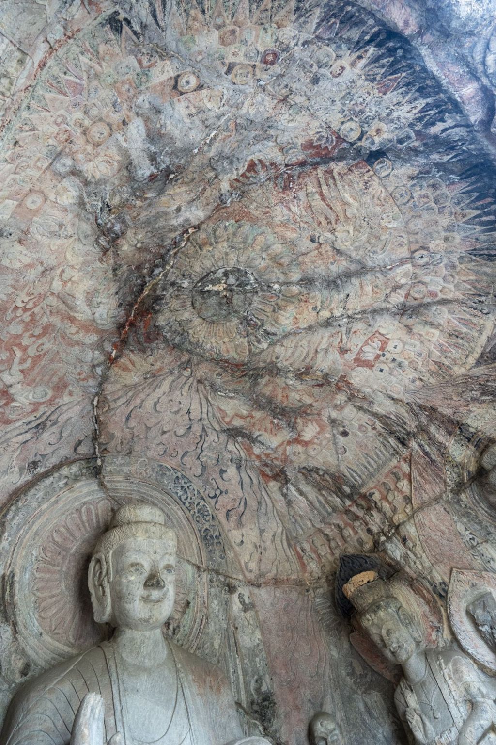 Miniature of Longmen Binyang Central Cave, ceiling