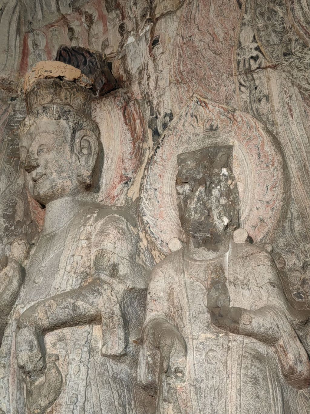 Miniature of Longmen Binyang Central Cave, north wall bodhisattva