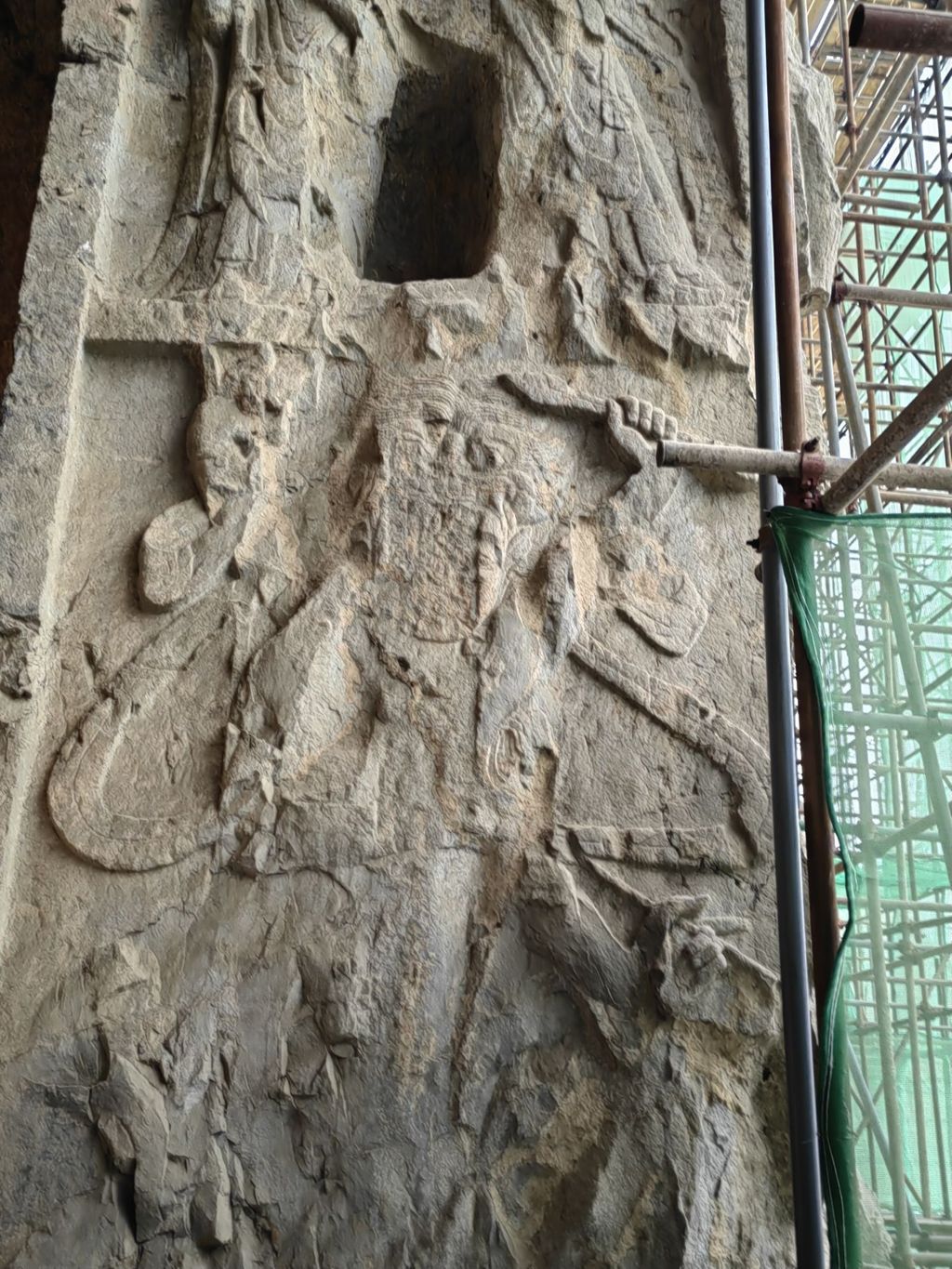 Miniature of Longmen Binyang Central Cave, entrance north side