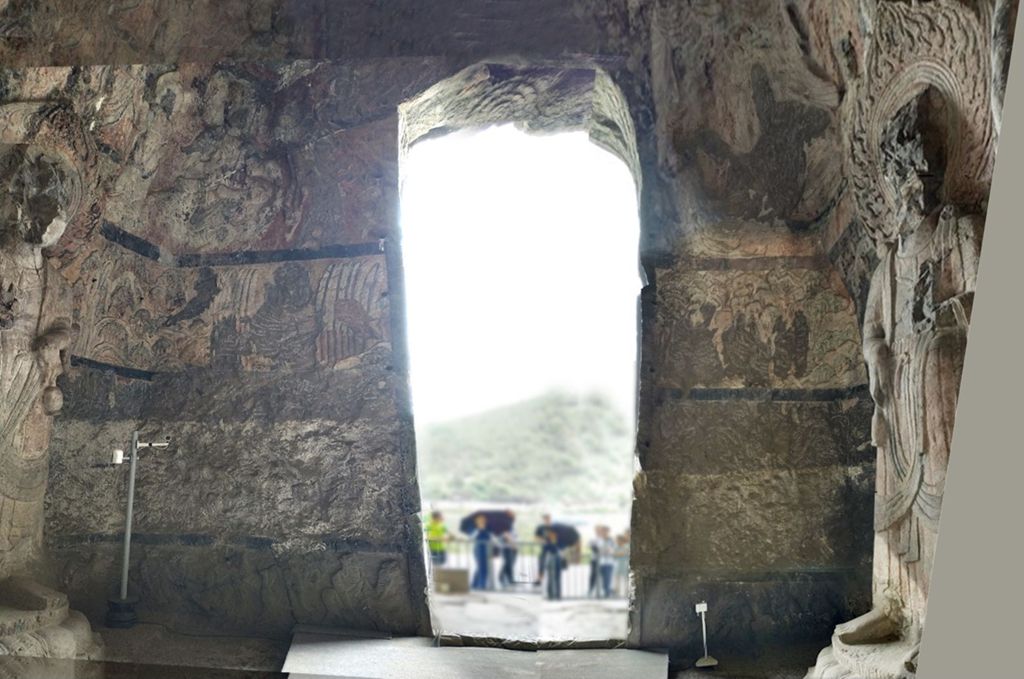 Miniature of Longmen Binyang Central Cave, east wall