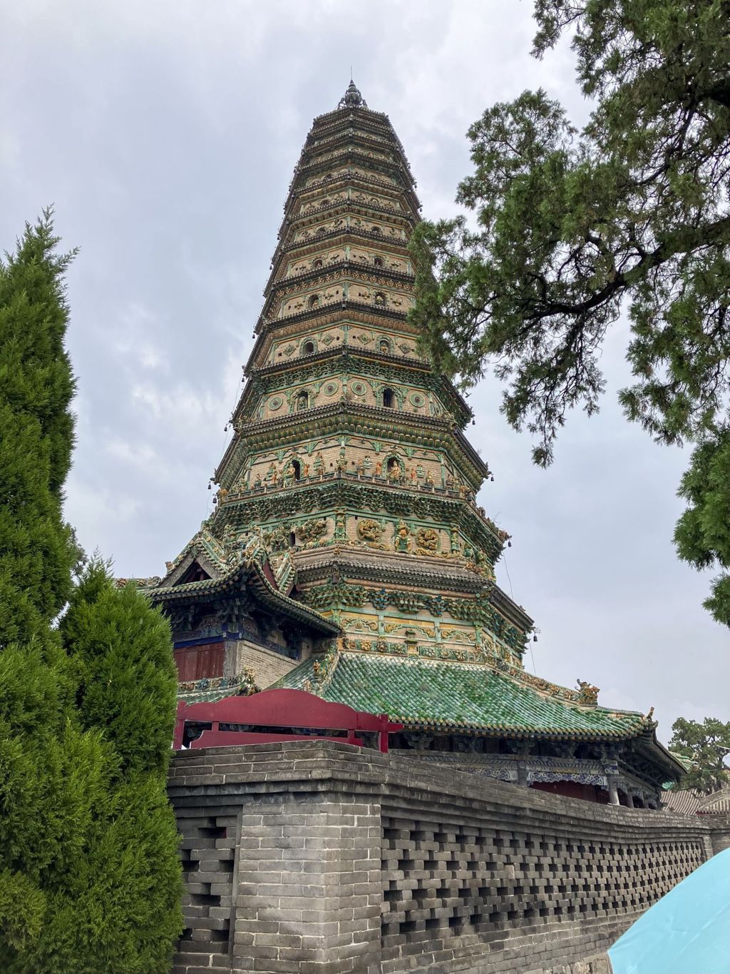 Miniature of Upper Guangsheng Temple, Flying Rainbow Tower (or Feihong Pagoda)