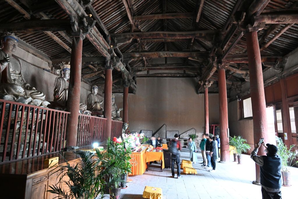 Miniature of Lower Guangsheng Temple, back hall (or Daxiong Bodian), east wall