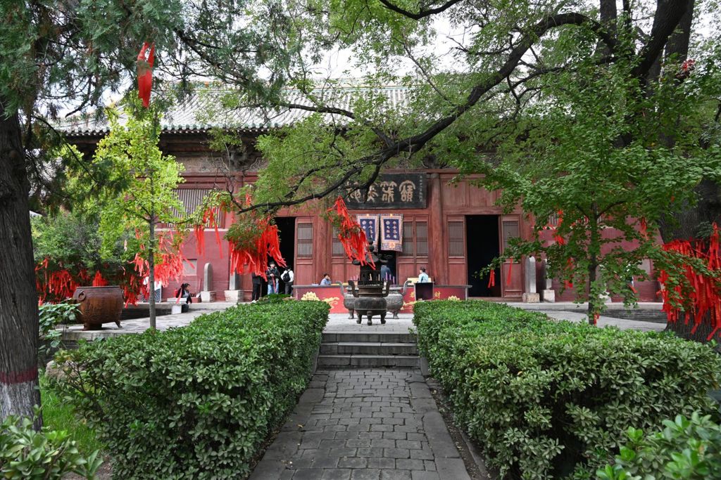 Miniature of Lower Guangsheng Temple, back hall (or Daxiong Bodian), façade