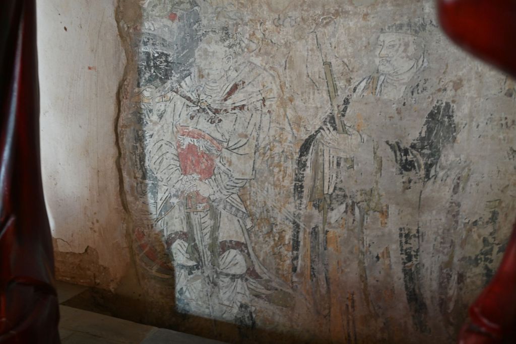 Miniature of Lower Guangsheng Temple, front hall (or former Buddha's Temple), mural