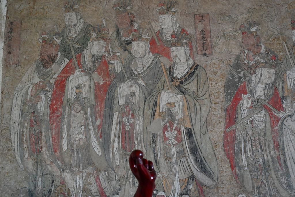 Miniature of Lower Guangsheng Temple, front hall (or former Buddha's Temple), mural