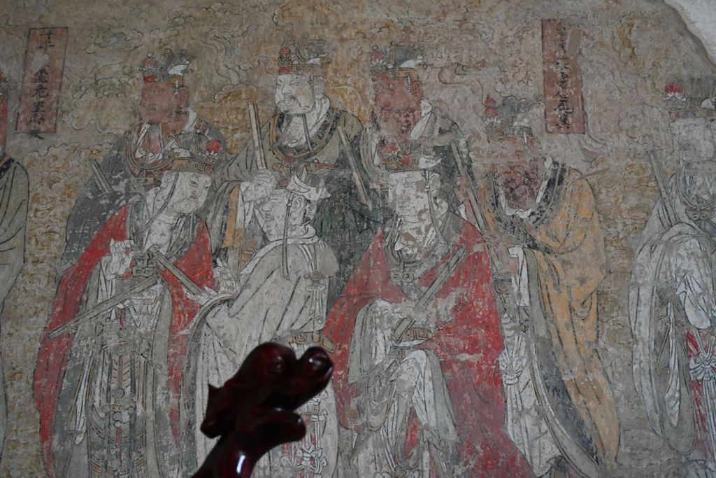 Miniature of Lower Guangsheng Temple, front hall (or former Buddha's Temple), mural