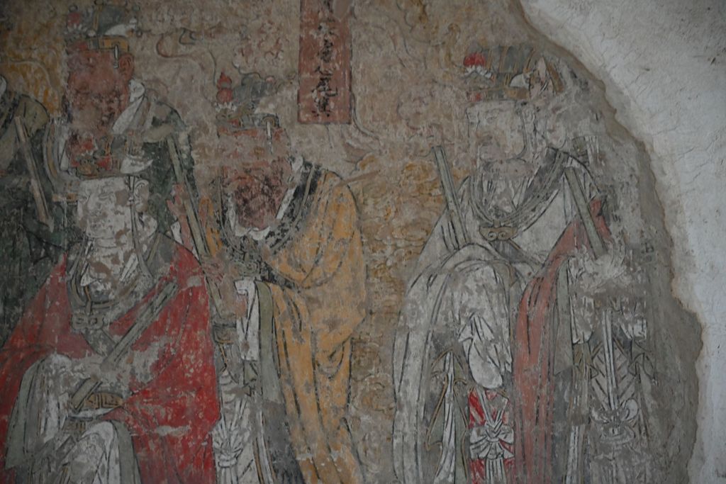 Miniature of Lower Guangsheng Temple, front hall (or former Buddha's Temple), mural