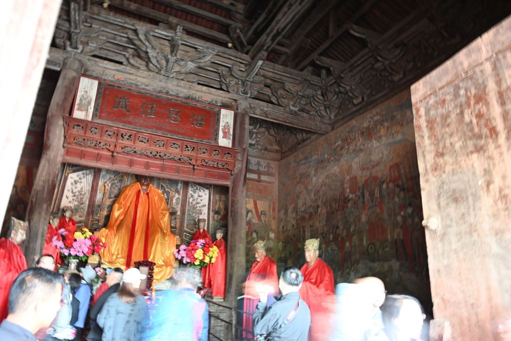 Miniature of Water God's Temple (Shuishen Temple) of the Guangsheng Monastery, Ming Ying King Hall (or Mingyingwang Temple), interior