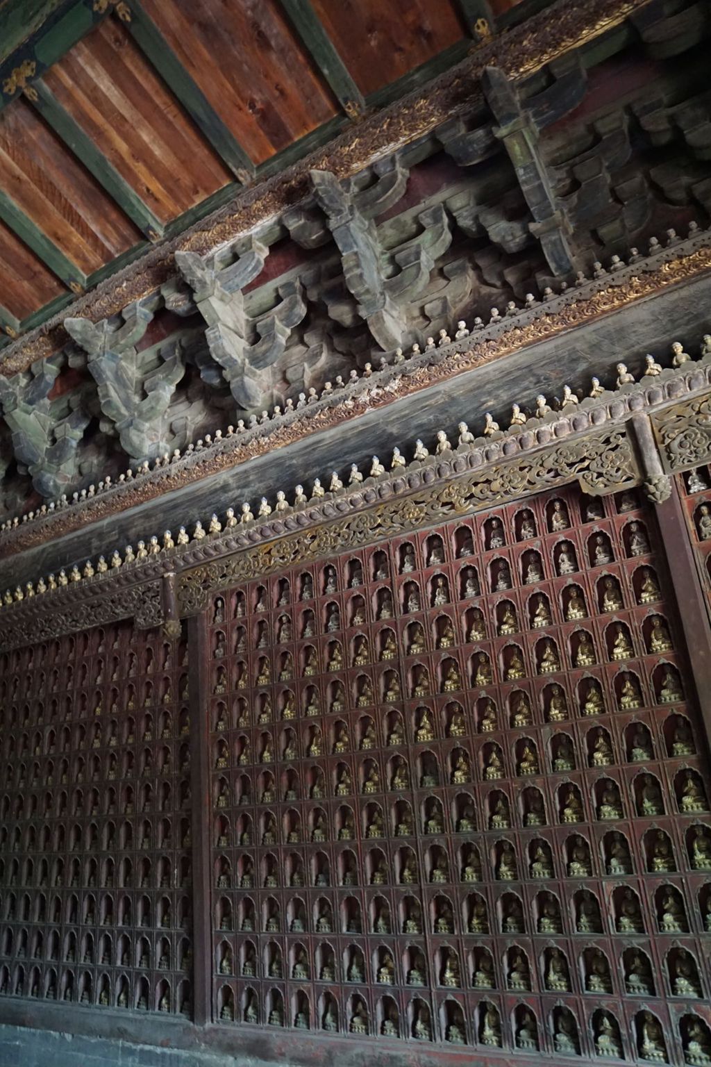 Miniature of Wanfo Pavilion (Wanfoge, Ten Thousand Buddhas Pavilion), small Buddha shrines