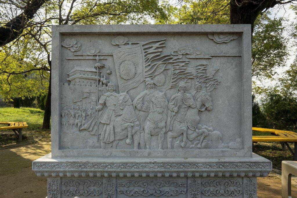 Miniature of Six Steeds of Zhao Mausoleum ("Zhaoling Liujun"), stone relief