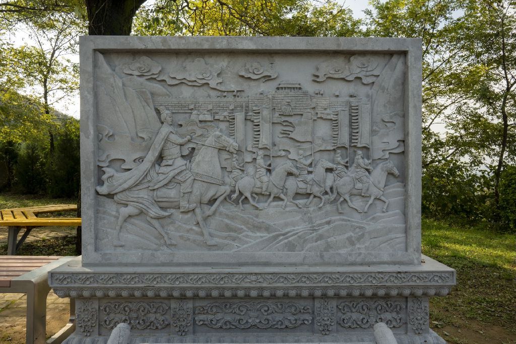 Miniature of Six Steeds of Zhao Mausoleum ("Zhaoling Liujun"), stone relief