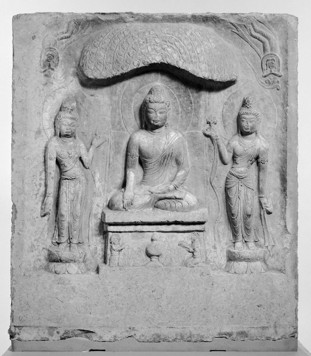 Miniature of Seated Buddha and Bodhisattvas