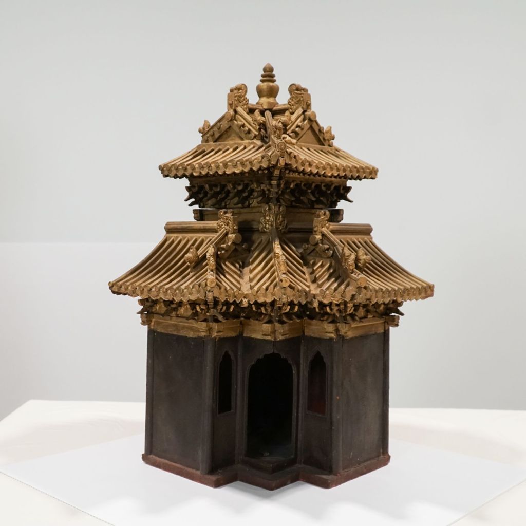 Miniature of Coffered Ceiling from Wanfo Pavilion (Wanfoge, Ten Thousand Buddhas Pavilion), pagoda from tiangong louge