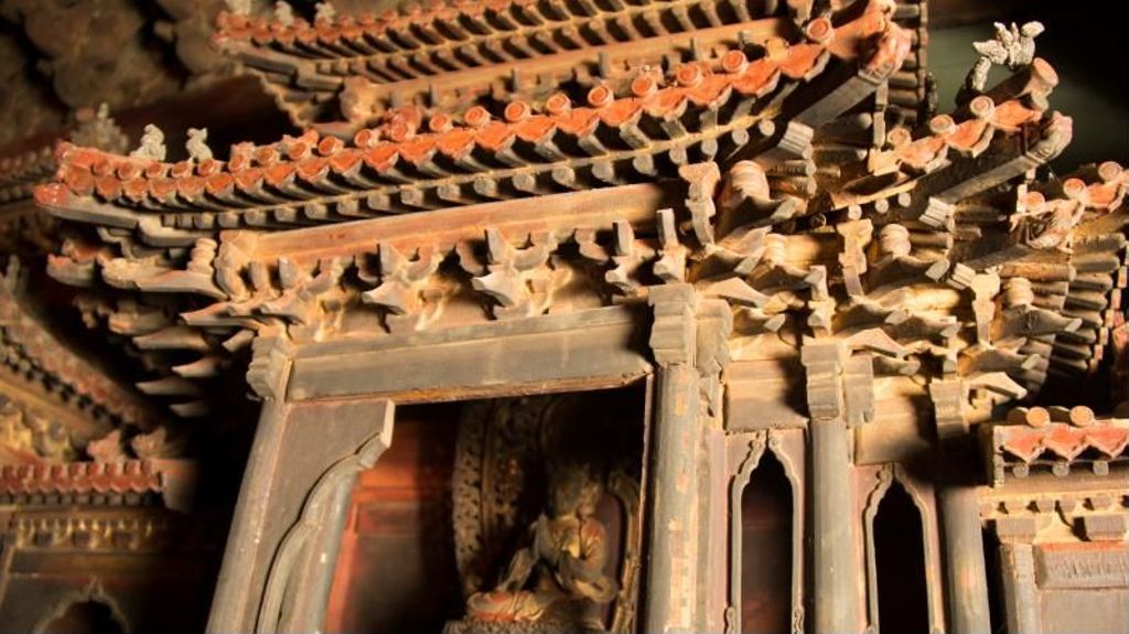 Miniature of Coffered Ceiling from Zhihua Hall (Zhihuadian, Hall of Transforming Wisdom), tiangong louge zaojing