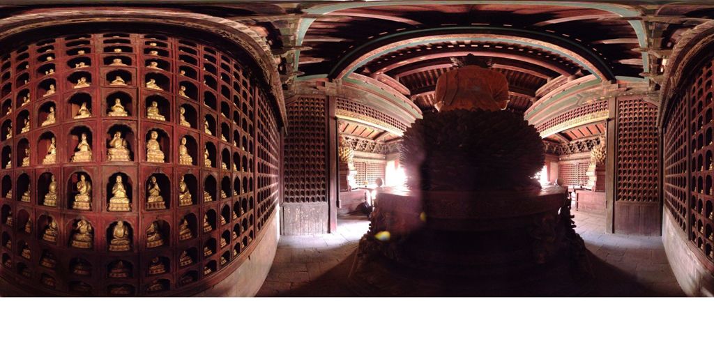 Miniature of Wanfo Pavilion (Wanfoge, Ten Thousand Buddhas Pavilion), interior