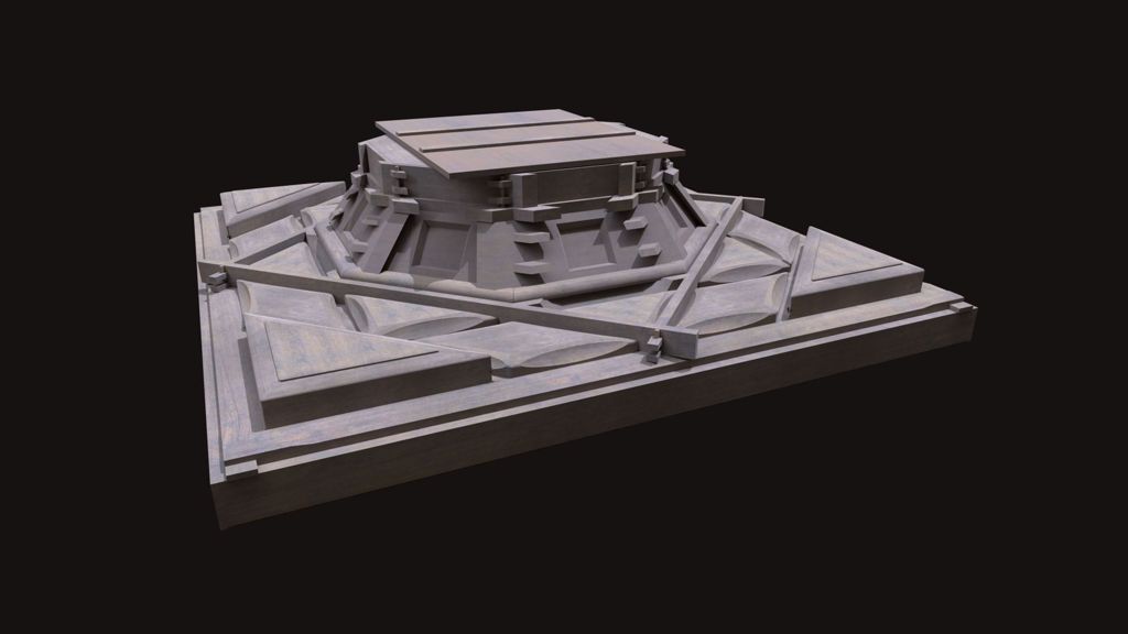 Miniature of Coffered Ceiling from Zhihua Hall (Zhihuadian, Hall of Transforming Wisdom), 3D reconstruction still image