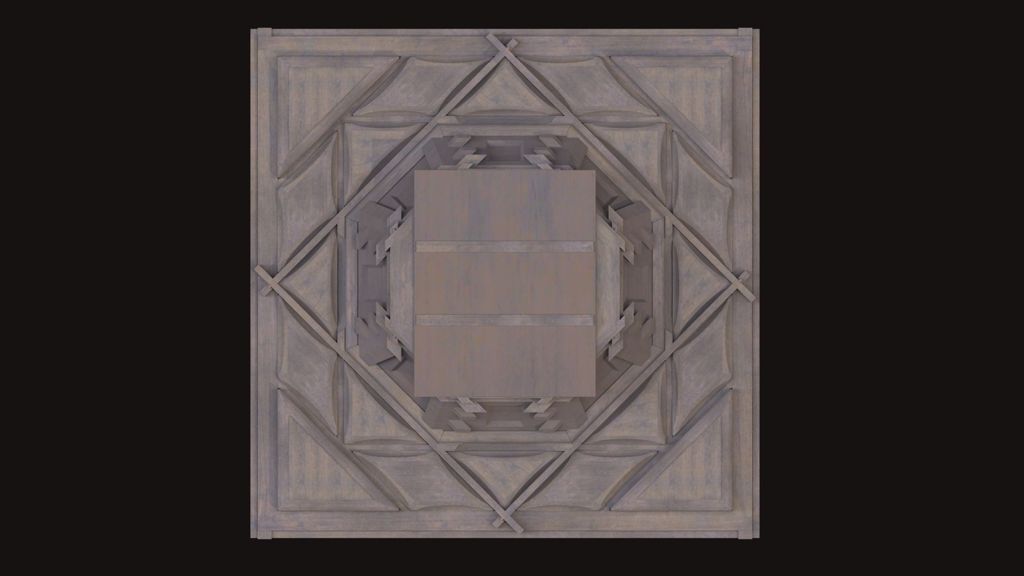 Miniature of Coffered Ceiling from Zhihua Hall (Zhihuadian, Hall of Transforming Wisdom), 3D reconstruction still image