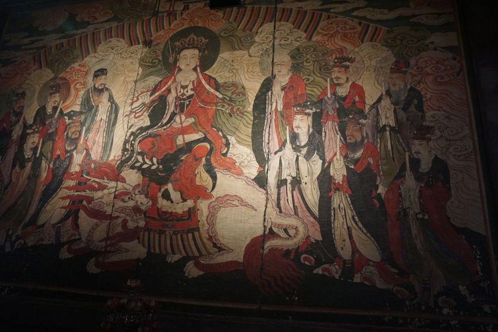 Miniature of Dizang Bodhisattva with the Ten Kings of Hell Mural from Zhihua Hall (Zhihuadian, Hall of Transforming Wisdom), Dizang