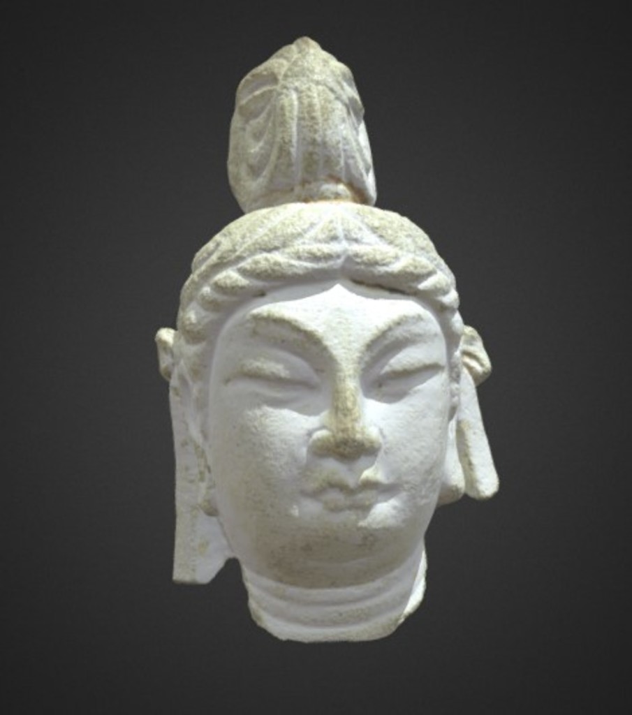 Miniature of Bodhisattva Head, 3D model