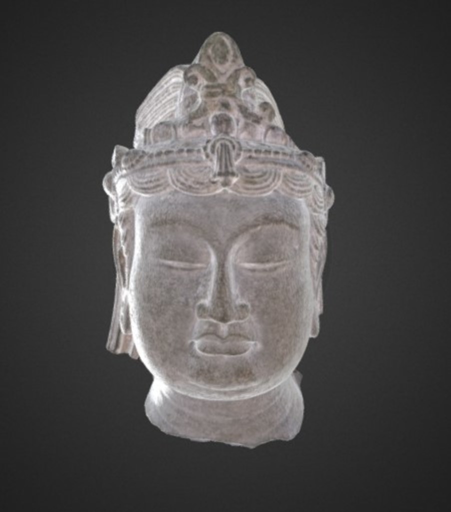 Miniature of Bodhisattva Head, 3D model