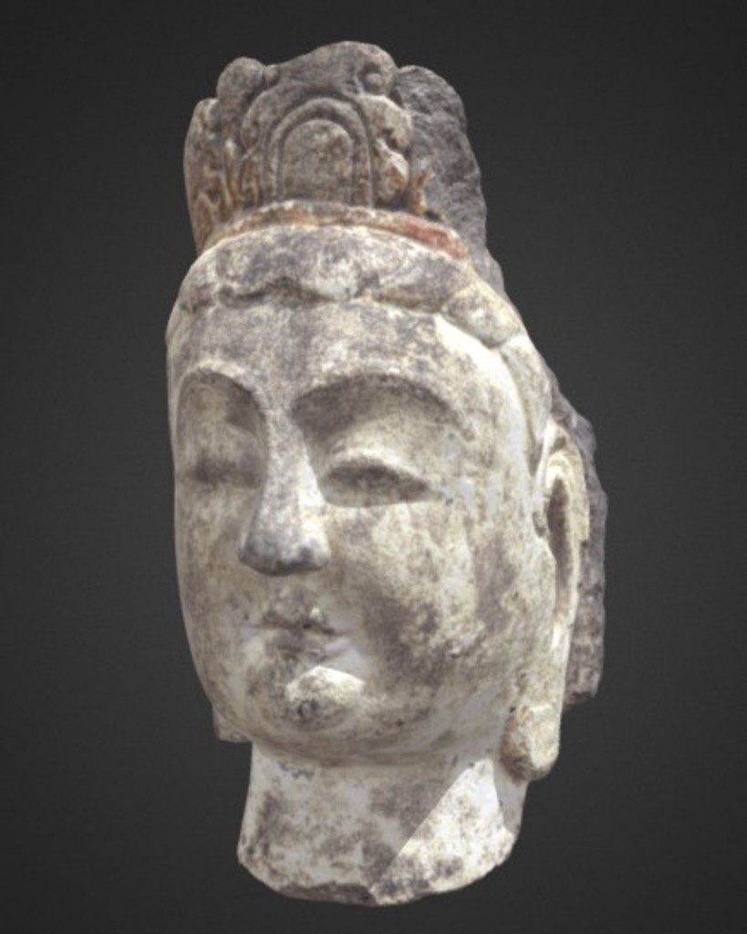 Miniature of Bodhisattva Head, 3D model