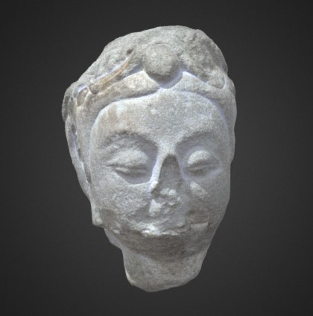 Miniature of Bodhisattva Head, 3D model