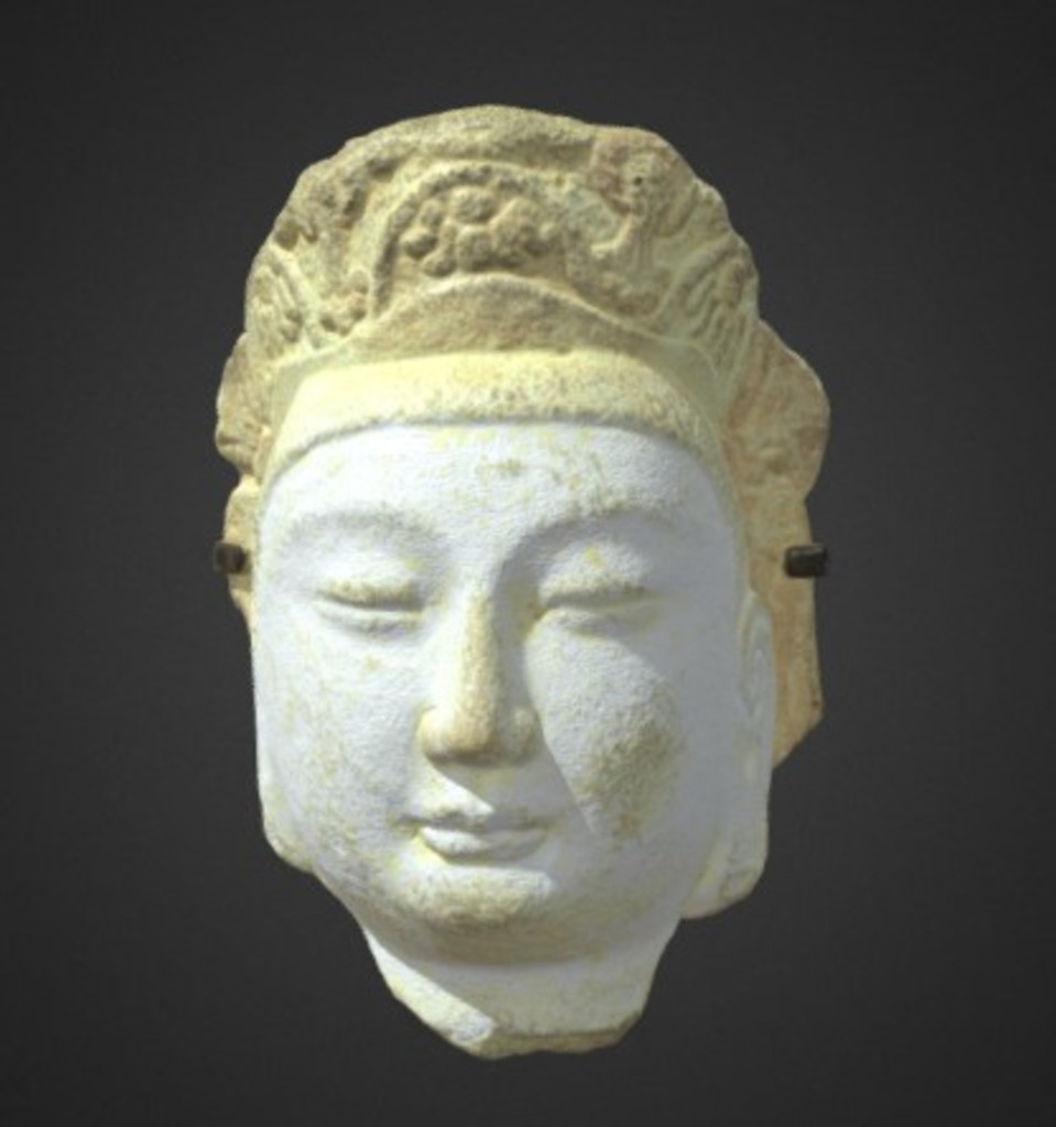 Miniature of Bodhisattva Head, 3D model