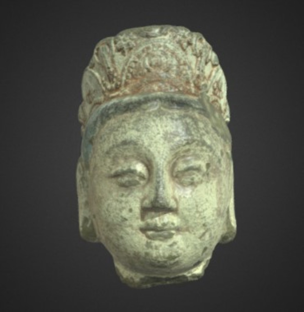 Miniature of Bodhisattva Head, 3D model