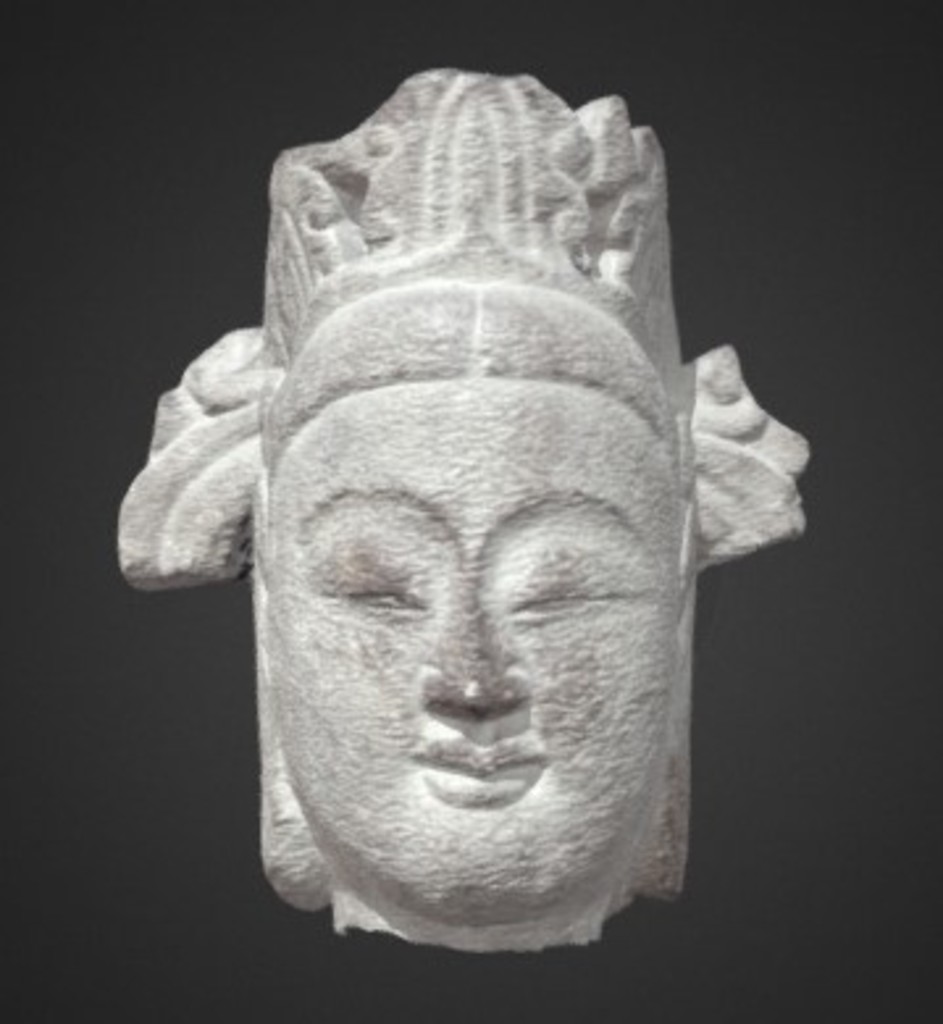 Miniature of Bodhisattva Head, 3D model