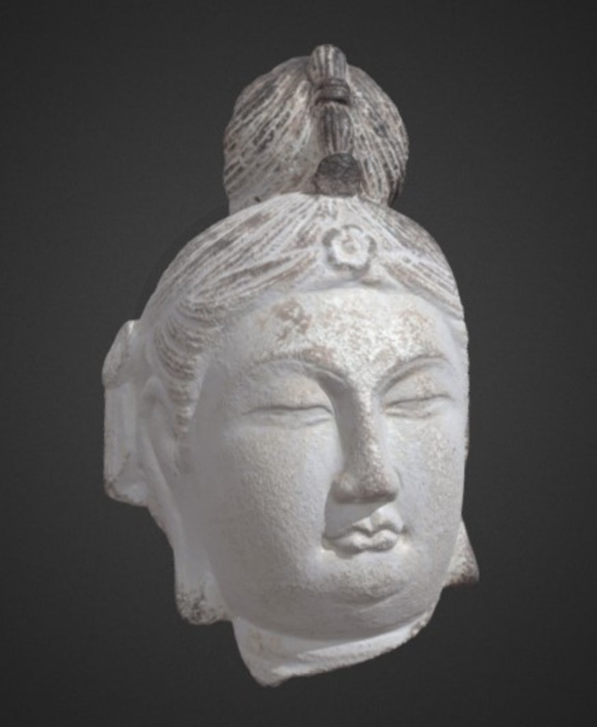 Miniature of Bodhisattva Head, 3D model