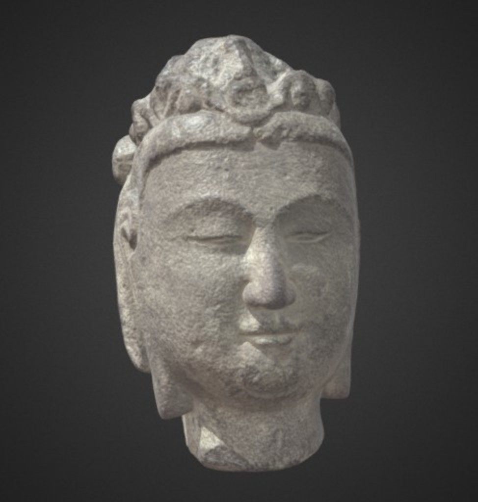 Miniature of Bodhisattva Head, 3D model