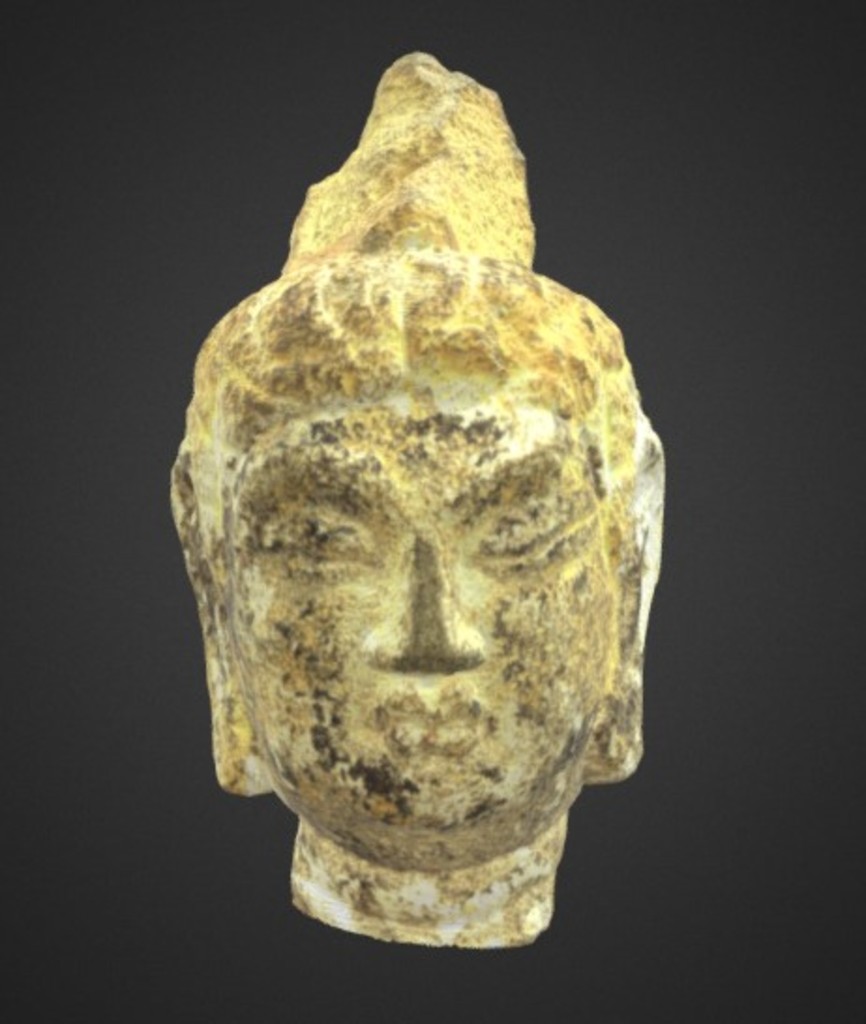 Miniature of Bodhisattva Head, 3D model