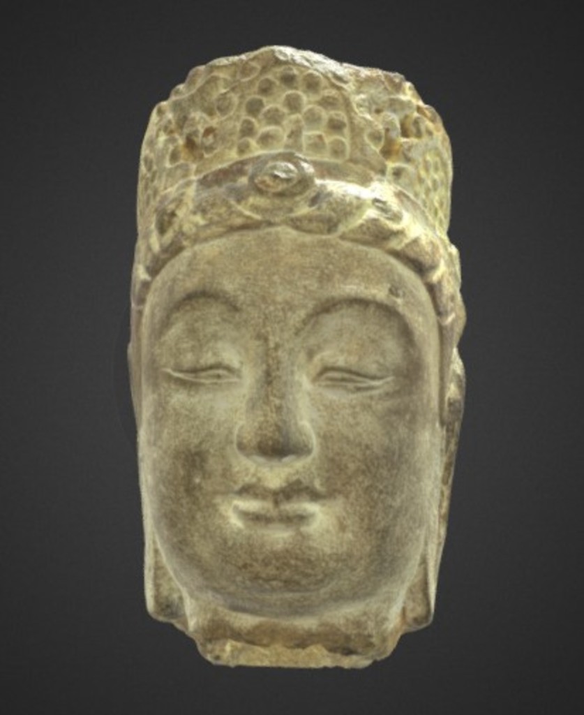 Miniature of Bodhisattva Head, 3D model