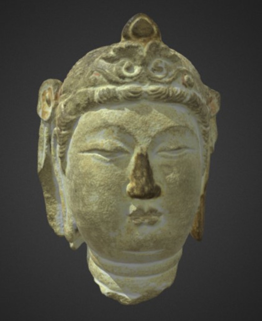 Miniature of Bodhisattva Head, 3D model